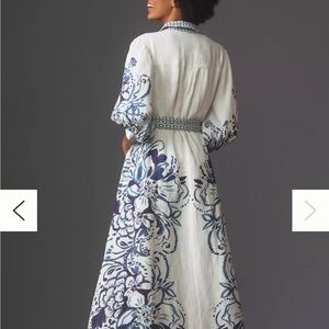 Anthropology The Mona Linen Shirt Dress by Maeve